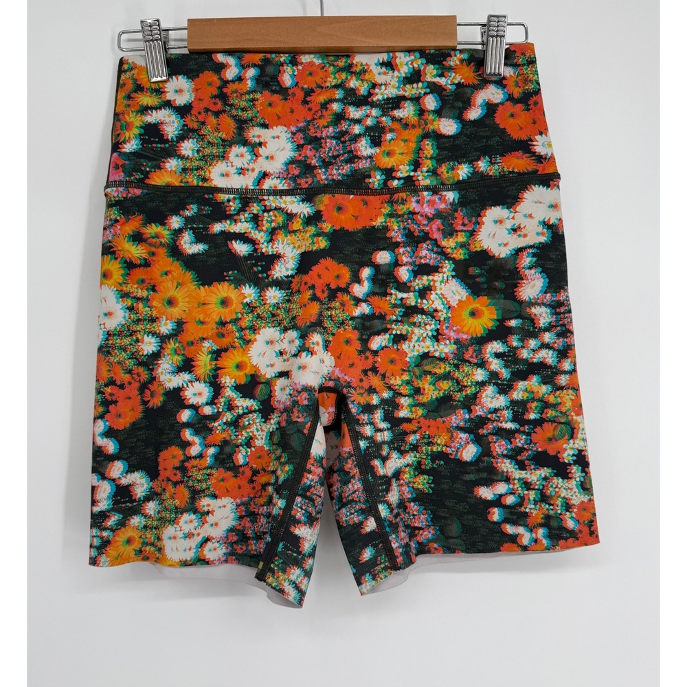 OFFLINE by Aerie Goals Bike Short Floral High Rise 7in Inseam Sz XL Multicolor